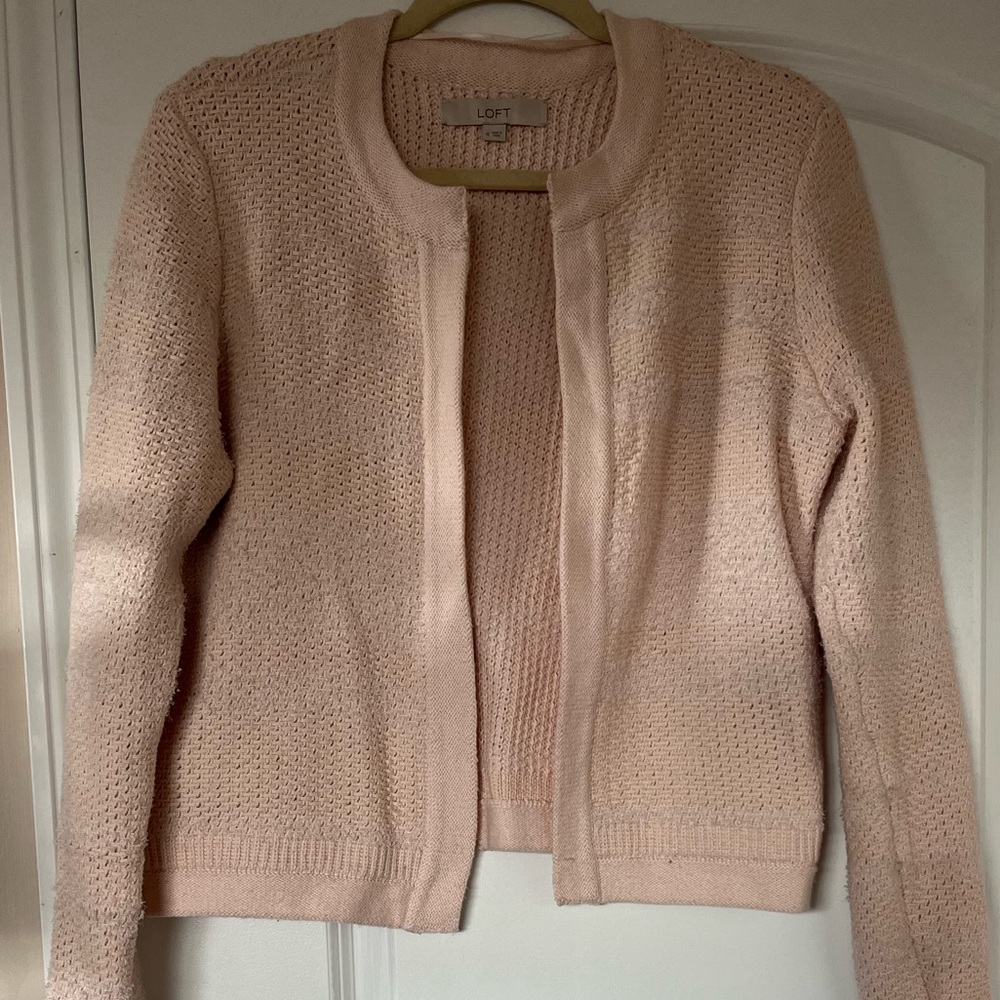 Pale Pink Knit Cardigan